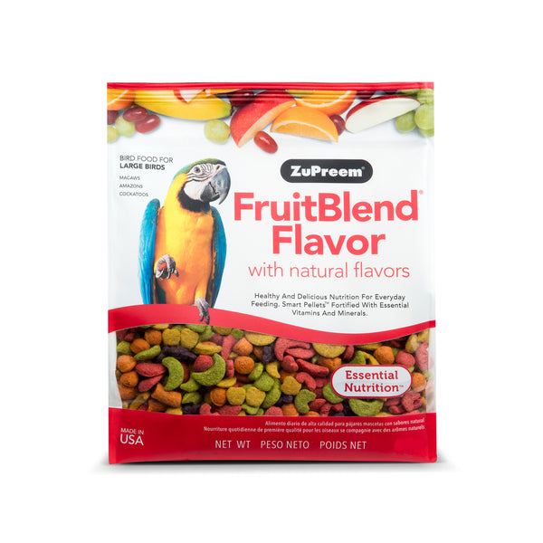 ZuPreem FruitBlend Flavor with Natural Flavors Avian Diets Large Bird Food
