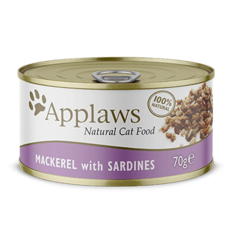 Applaws Cat Wet Food Tin Mackerel with Sardine 70 gm