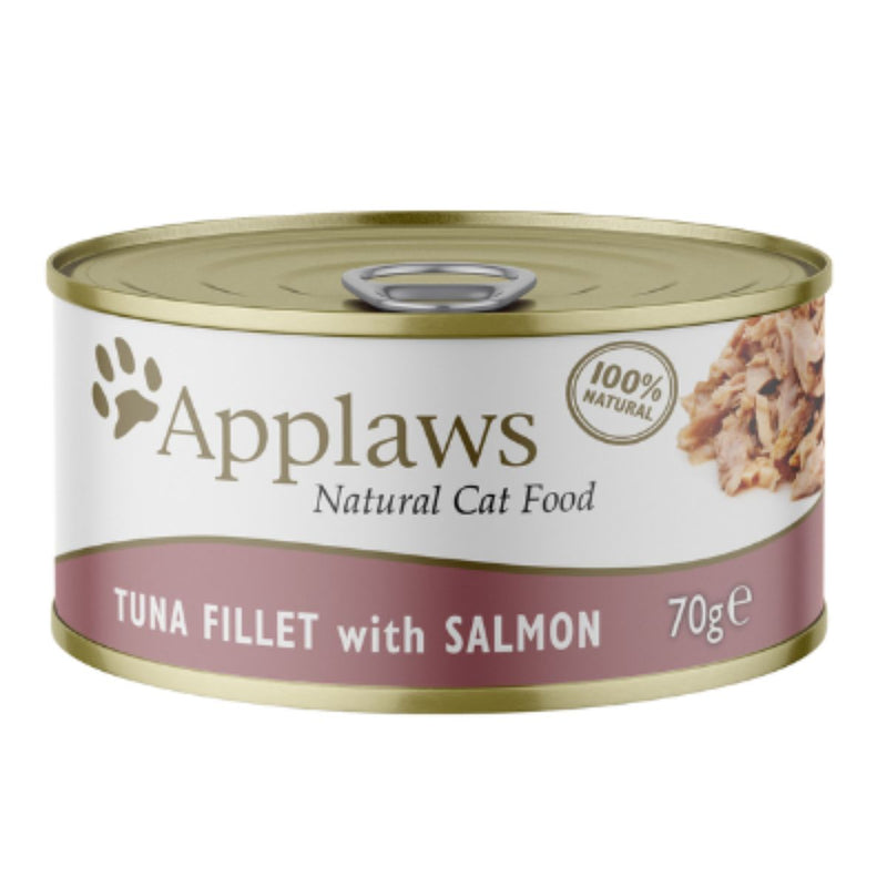 Applaws Cat Wet Food Tin Tuna Fillet with Salmon in Broth 70 gm