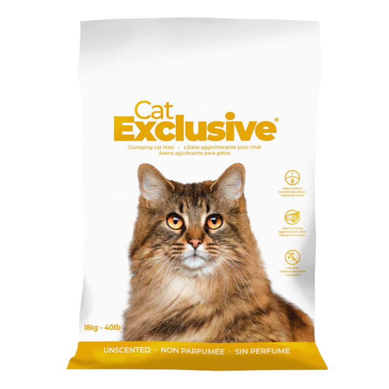 Cat Exclusive Unscented Scoopable Cat Litter 18 Kg