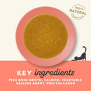 Applaws Fish Bone Broth with Salmon Topper for Cats 85g Pouch