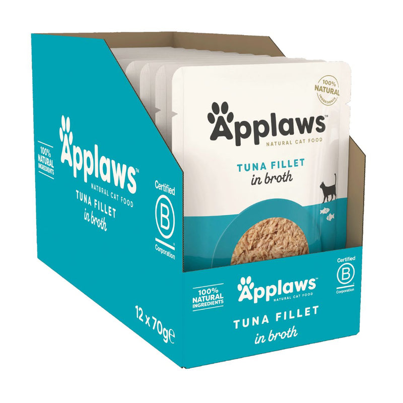 Applaws Cat Wet Food Tuna Fillet in Broth 70g Pouch
