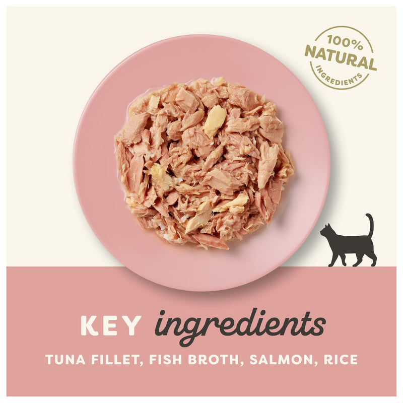 Applaws Cat Wet Food Tuna Fillet with Salmon in Broth 70g Pouch