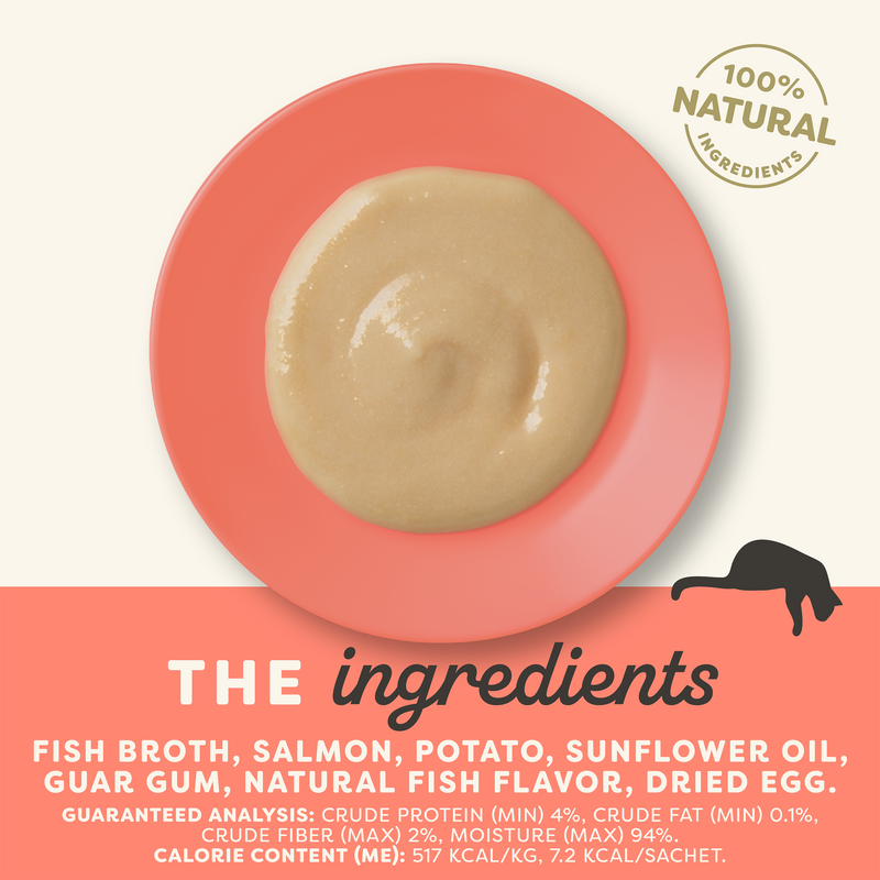 Applaws Natural Grain-Free Complementary Wet Cat Treats – Salmon Recipe Lickable Treats, 6 x 15g