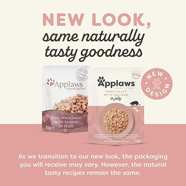 Applaws Cat Wet Food Tender Tuna with Salmon in a Tasty Jelly