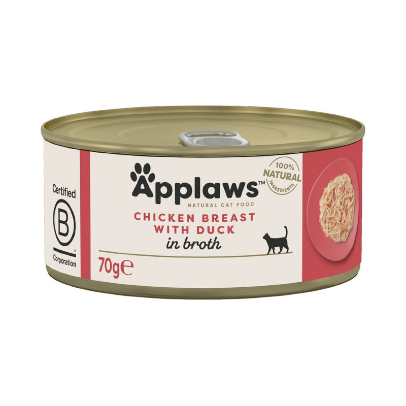 Applaws Cat Wet Food Tin Chicken with Duck 70 gm