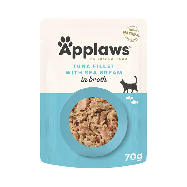 Applaws Cat Wet Food Tuna Fillet with Seabream in Broth