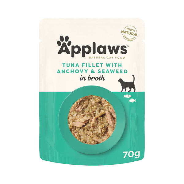 Applaws Cat Wet Food Tuna Fillet with Whole Anchovy in Broth