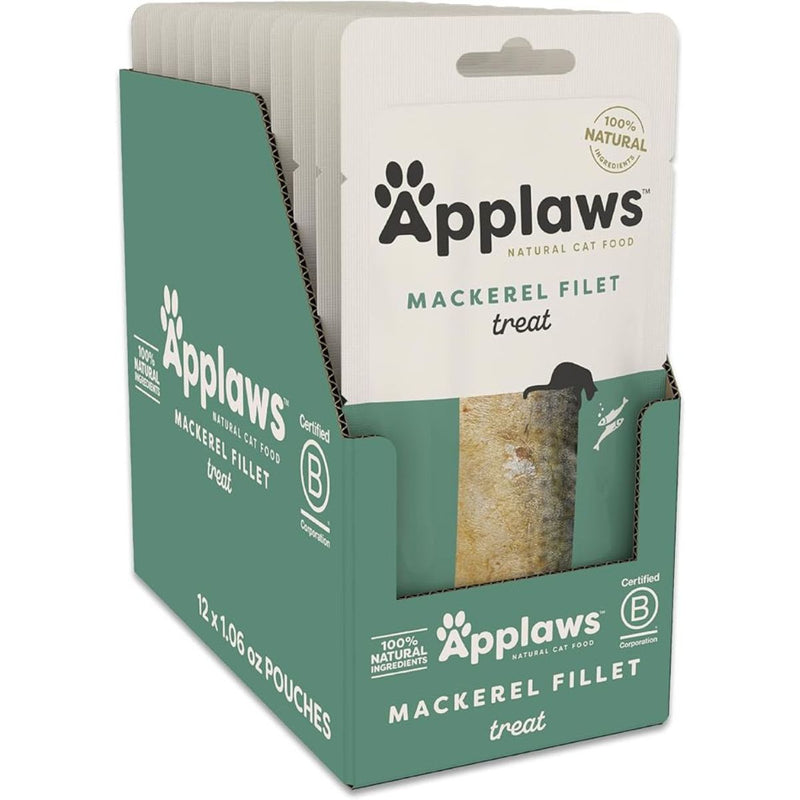Applaws Cat Wet Complementary Pet Treat Food with Mackerel Loin 30g