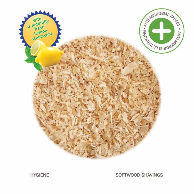 JRS Chipsi Citrus Wood chip Bedding litter for Golden Hamster Rabbit Maus Rats Mongolian Gerbil Dwarf Hamster With lemon scent Pure organic scent 1Kg Orange Pet Nutrition