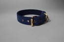 IndieGood Skin Friendly Corduroy Dog Collar - Navy Blue