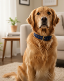 IndieGood Skin Friendly Corduroy Dog Collar - Navy Blue