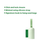 Earth Rated Dog Poop Bag Holder with Poop Bags Durable and Leakproof Unscented Made from recycled plastic 1 Dispenser and 15 Bags In 1 Roll