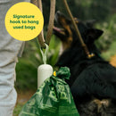 Earth Rated Dog Poop Bag Holder with Poop Bags Durable and Leakproof Unscented Made from recycled plastic 1 Dispenser and 15 Bags In 1 Roll