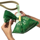 Earth Rated Dog Poop Bag Holder with Poop Bags Durable and Leakproof Unscented Made from recycled plastic 1 Dispenser and 15 Bags In 1 Roll