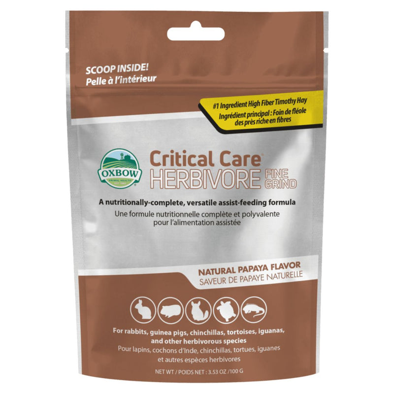 OXBOW Critical Care Herbivore Fine Grind Papaya 100gm