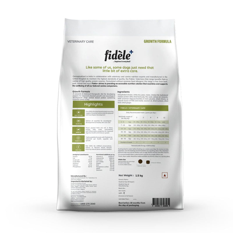 Fidele+ Veterinary Diet Puppy Growth Formula