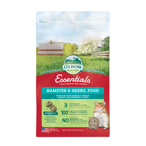 OXBOW Essentials Hamster & Gerbil Food 0.454 gm