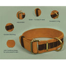 IndieGood Skin Friendly Corduroy Dog Collar - Brown
