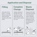 Joe's Cat Clumping Cat Litter 3kg Natural Biodegradable Low Dust Wood Fiber and Recycled Paper Odor Control 600 Percent Absorption Eco Friendly