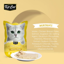 Kit Cat Petite Pouch Complete & Balanced Wet Cat Food - Chicken & Salmon in Aspic 70g (Expiry: April 2026)