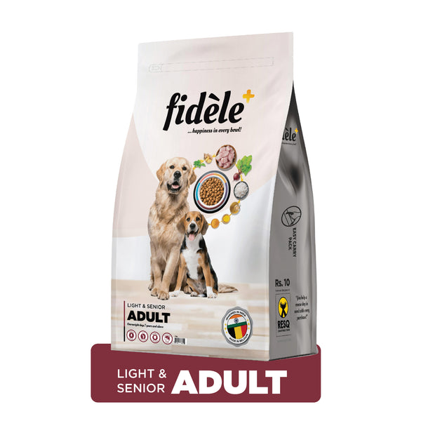 Fidele+ Dry Dog Food Adult Light & Senior