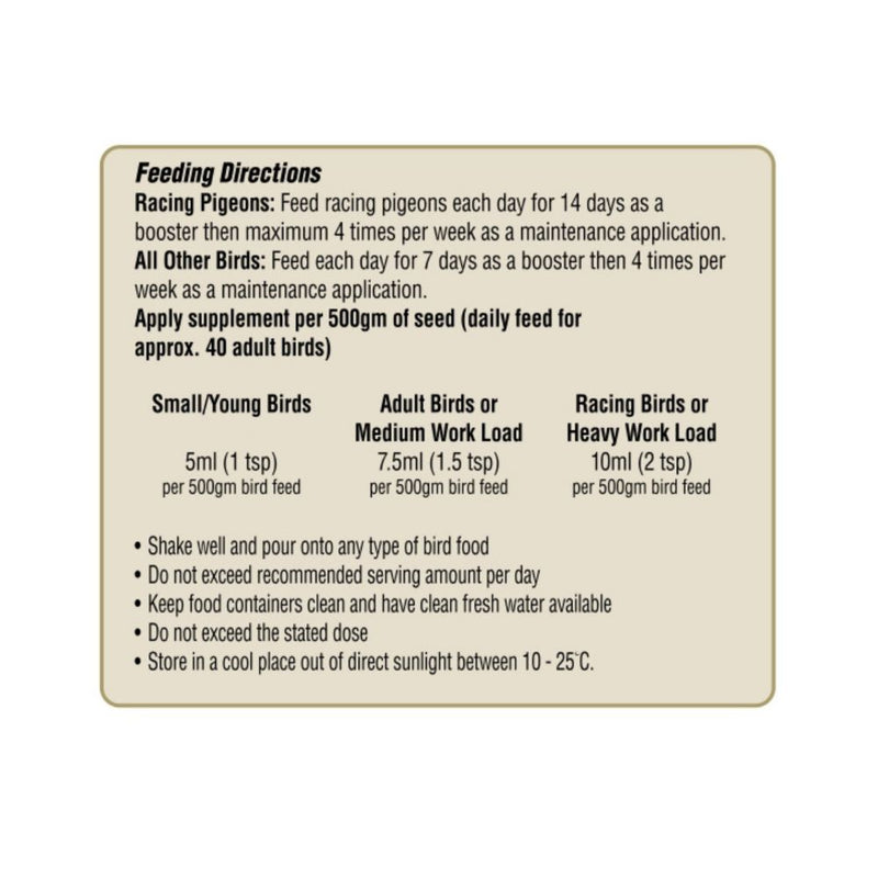 Palamountains My Beau Supplement Pigeon Express 750 ml
