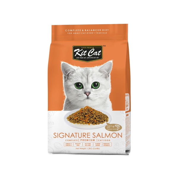 Kit Cat Dry Cat Food Premium Signature Salmon For Adult