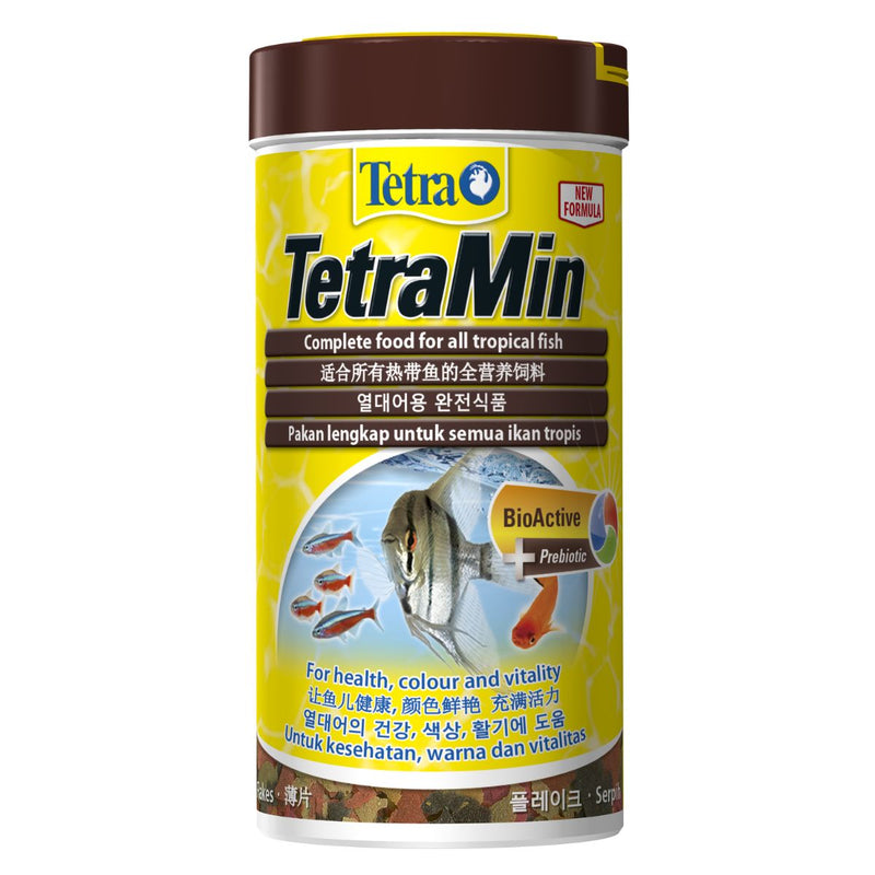 Tetra TetraMin Complete Food For All Tropical Fish Good Health, Colour and Growth Bio Active Prebiotic