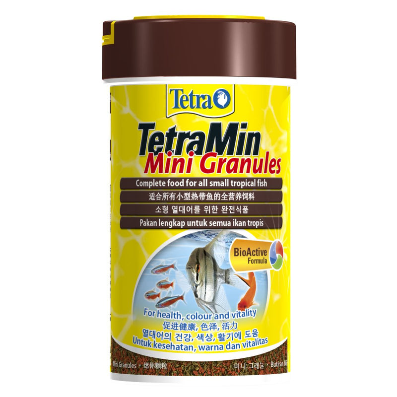 Tetra TetraMini Granules Complete Food For All Small Tropical Fish Good Health, Colour and Vitalitas Bio Active Formula
