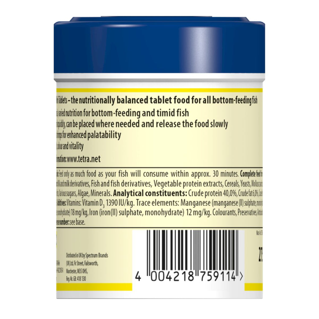 Tetra TabiMin- Complete Sinking Food Tablets for Bottom-Feeding & Timid ...