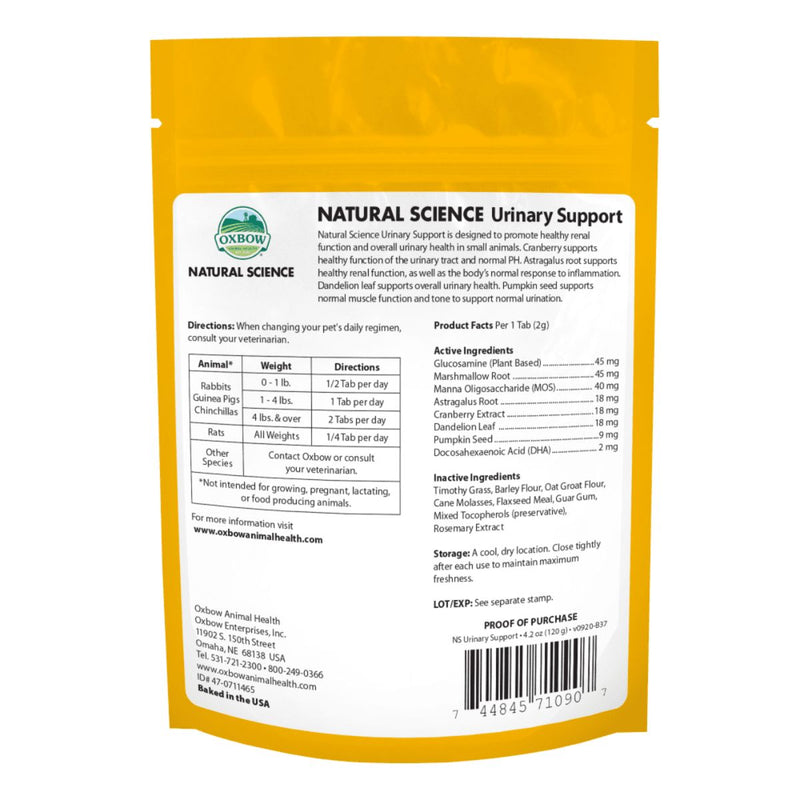 OXBOW Natural Science Urinary Support 120gm