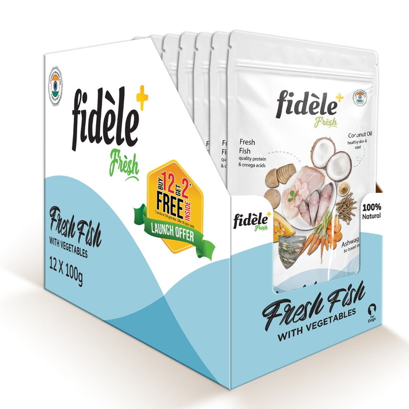 Fidele+ Fresh Fish With Vegetables Pouch 100 gm