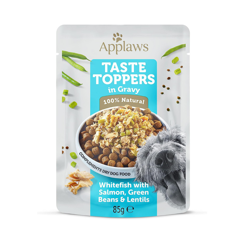 Applaws Wet Dog Food White Fish With Salmon Green Beans & Lentils 85 Gm Pouch