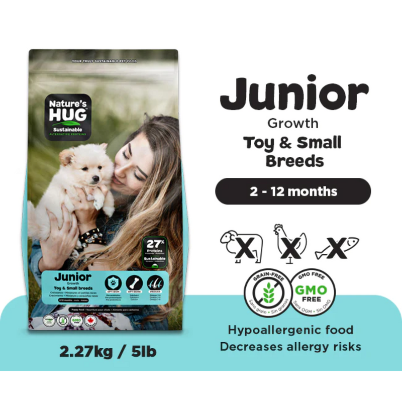 Nature'S Hug Dry Dog Food Junior Growth Toy & Small Breed