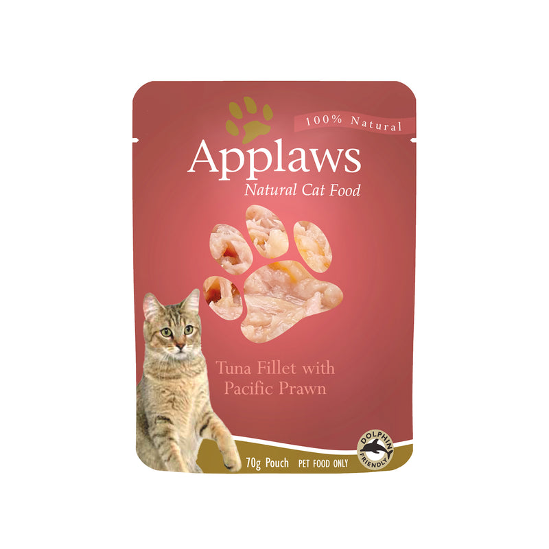 Applaws Cat Wet Food Tuna Fillet with Pacific Prawns in Broth