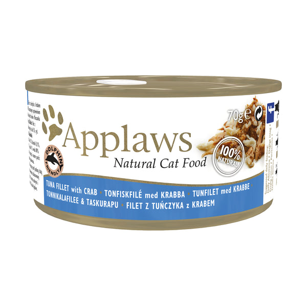 Applaws Cat Wet Food Tuna Fillet with Crab in Broth