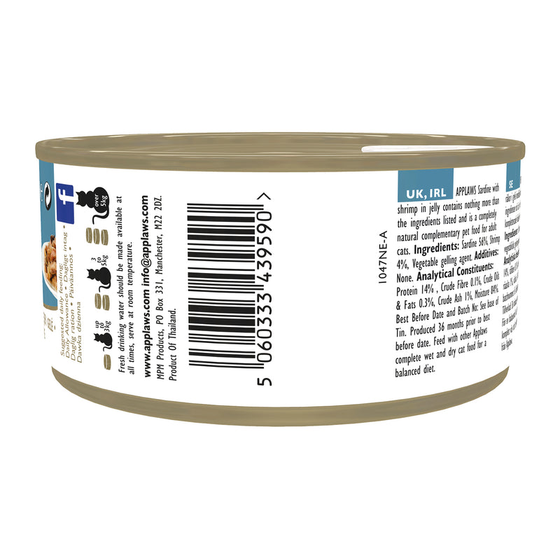 Applaws Cat Wet Food Sardine with Shrimp in Jelly