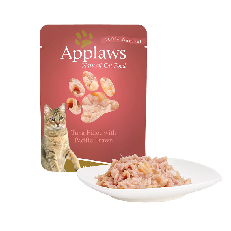 Applaws Cat Wet Food Tuna Fillet with Pacific Prawns in Broth