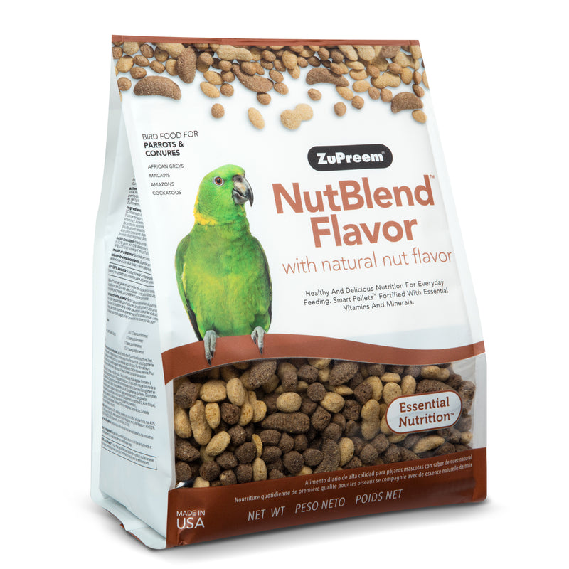 ZuPreem NutBlend Flavor Avian Diets Medium Large Bird Food