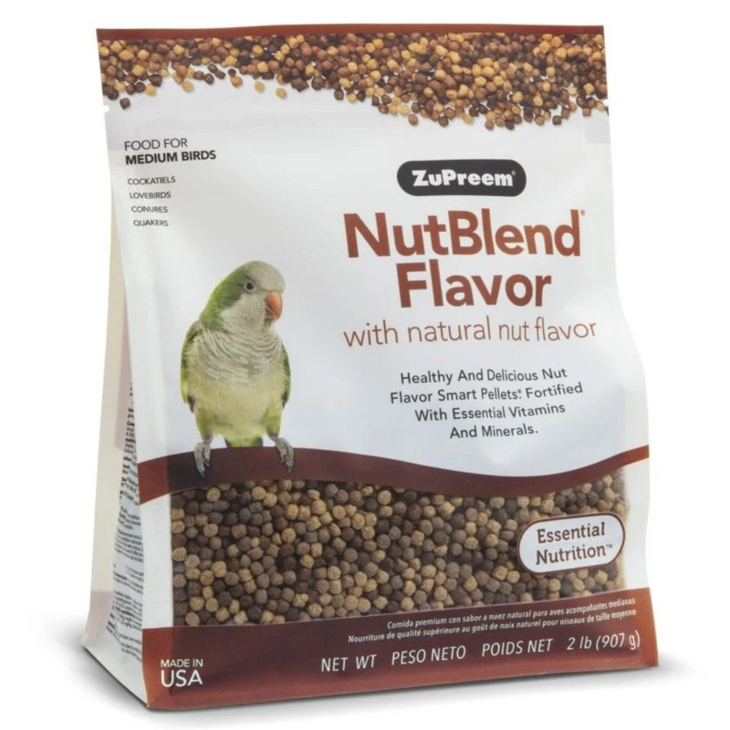 ZuPreem NutBlend Flavor With Natural Nut Flavour Medium Bird Food 907-gm