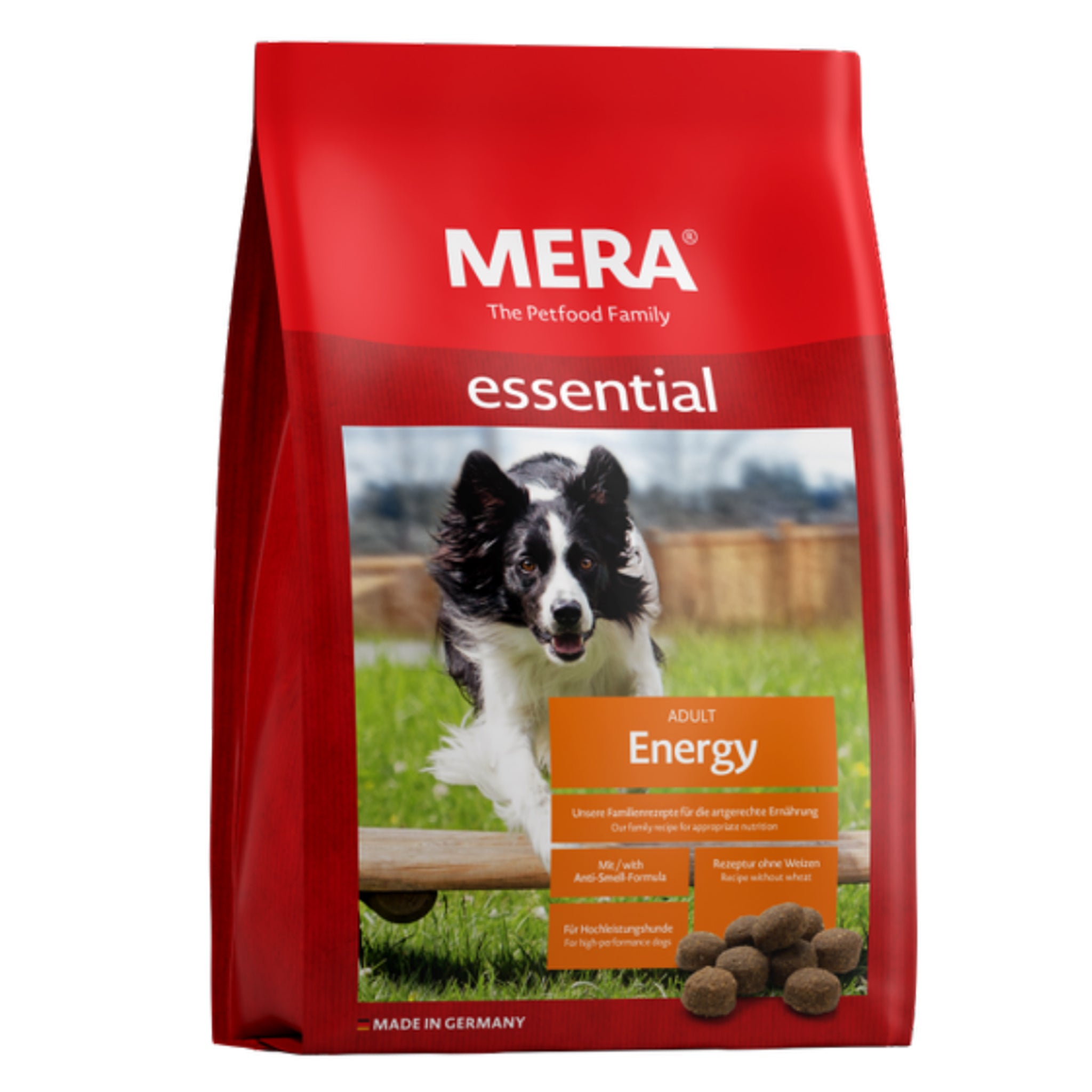 MERA Dry Dog Food Essential Energy Orange Pet Nutrition