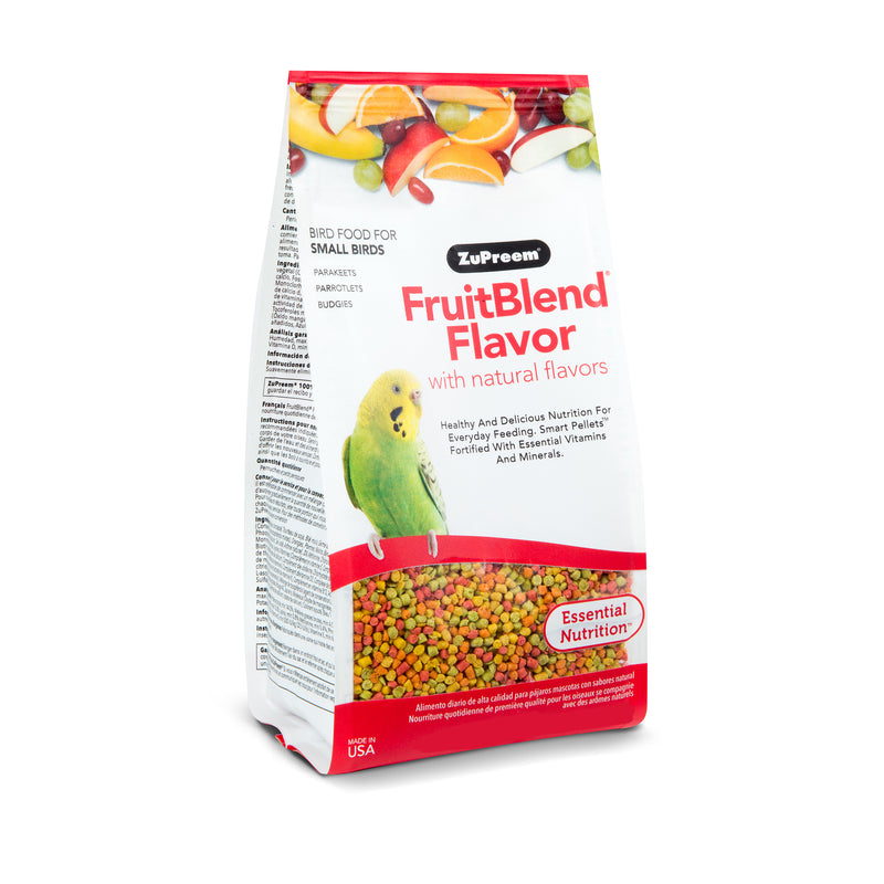 ZuPreem FruitBlend Flavor with Natural Flavors Avian Diets Small Bird Food