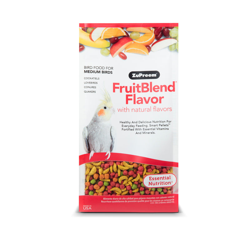 ZuPreem FruitBlend Flavor with Natural Flavors Avian Diets Medium Bird Food