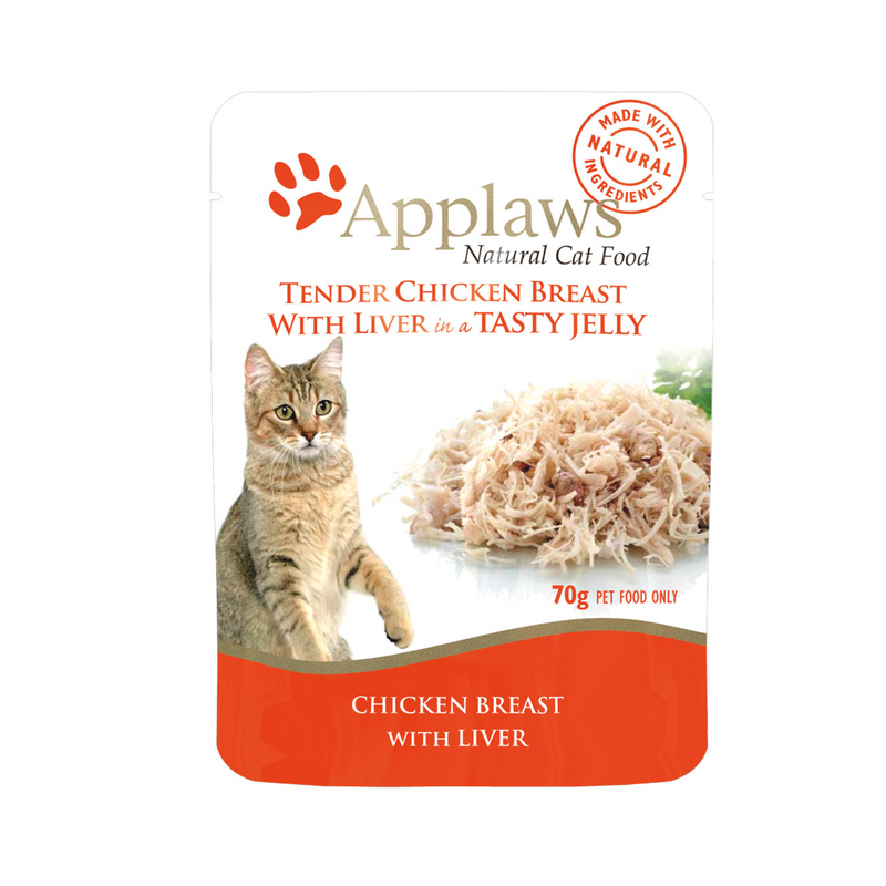 Applaws Cat Wet Food Tender Chicken Breast with Liver in a Tasty Jelly