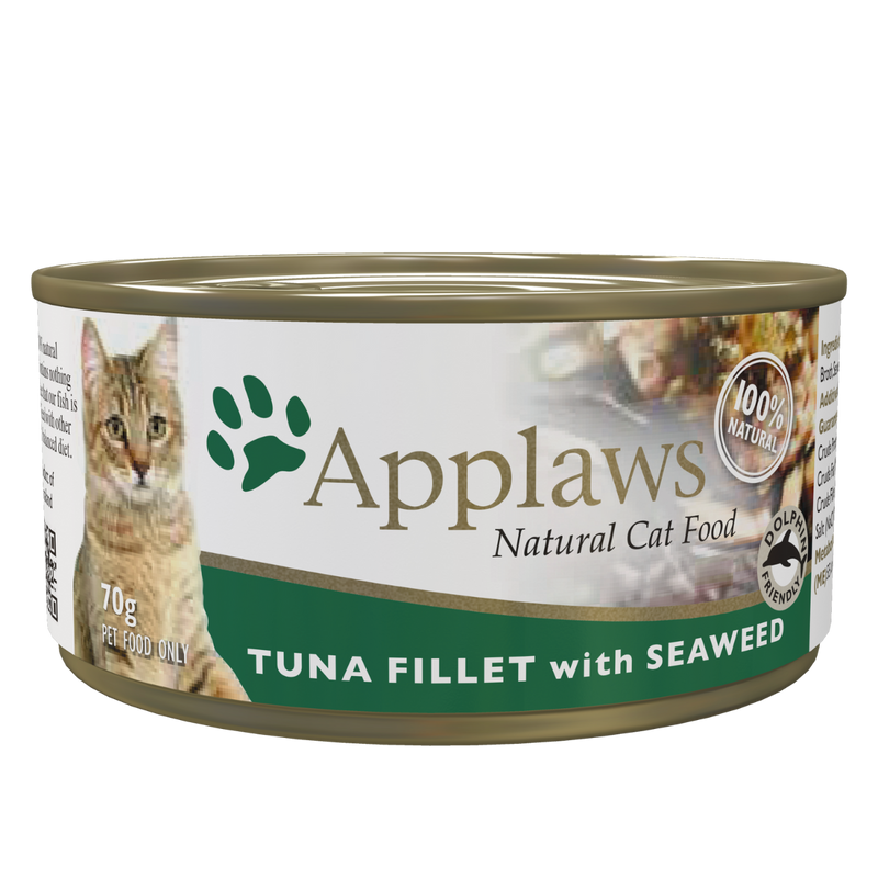 Applaws Cat Wet Food Tuna Fillet with Seaweed in Broth