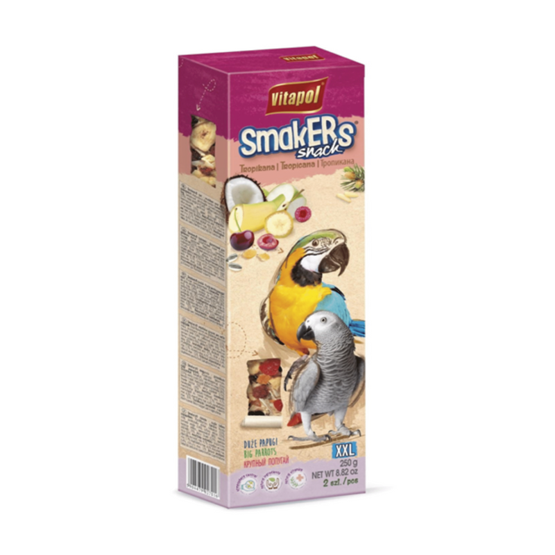 Vitapol Nut And Fruit Smakers XXL For Big Parrots 250g
